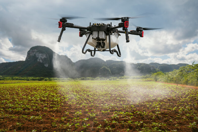 Drone Spraying Pesticides in Otago, NZ (1)